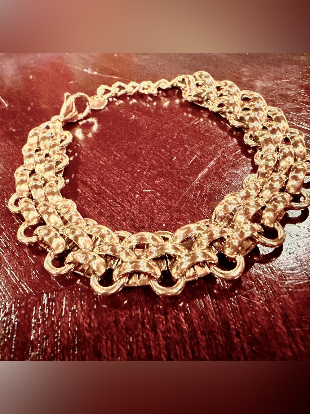 18K Gold Plated Chain Link Bracelet